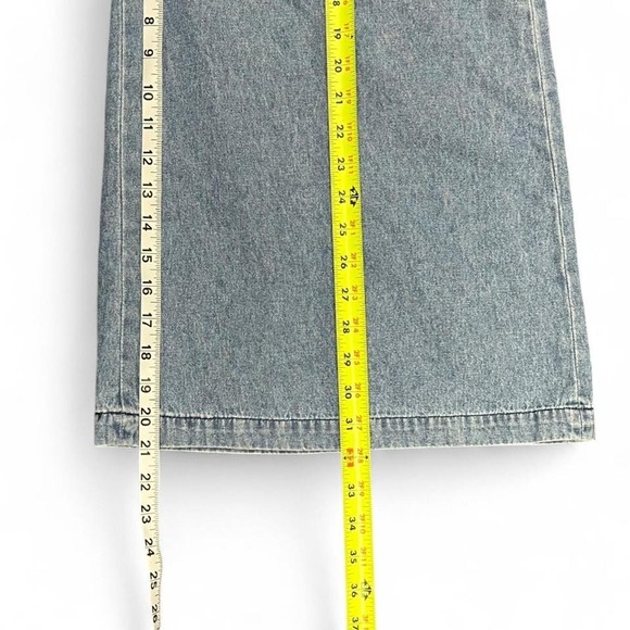 Versailles Sailor Button Denim Culotte Shorts High Waist Nautical Wide Leg 12 - Picture 6 of 8